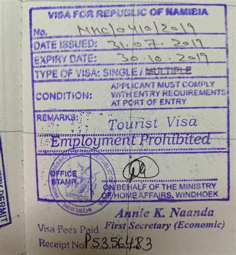 namibia visa for indian